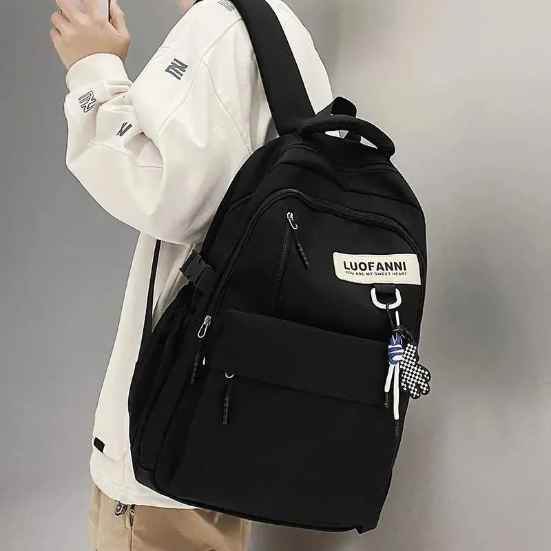 Sac à dos étanche de grande capacité pour hommes et femmes, sac d'école Cool pour fille et garçon, ordinateur portable pour étudiant, mode voyage féminin_voghion.com