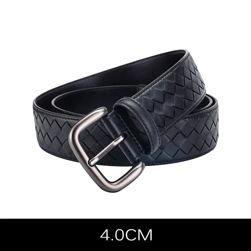 Designer Gürtel für Herren Echtleder Nadelschnalle Mode Damen Hoher Bund Breite 3,5 4 cm_voghion.com