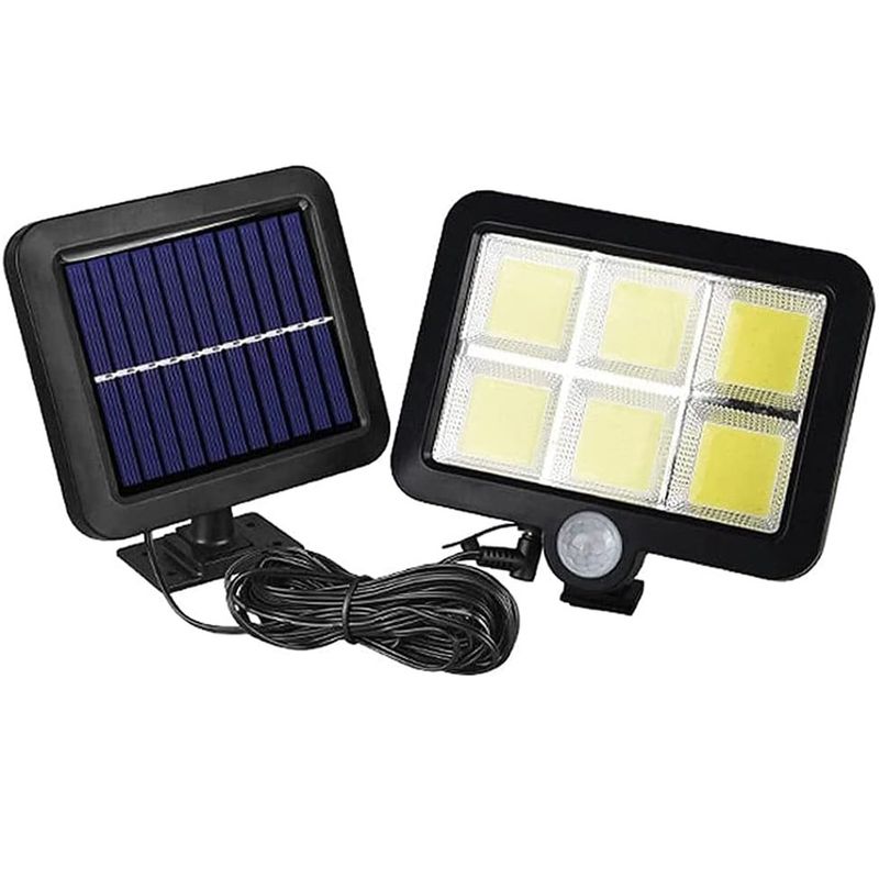 Lampă stradală COB cu telecomandă inteligentă, cu perete puternic, impermeabilă și cu senzor solar uman, pentru curte, cu senzor solar uman,_voghion.com