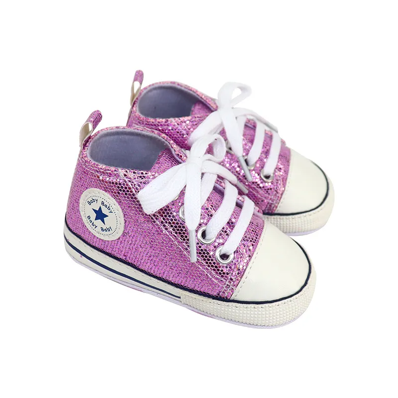Neugeborenen Pailletten Leinwand Baby Turnschuhe Littlprouts Casual Kleine Kind Kleinkind Multi-Farbe Weiche Sohle_voghion.com