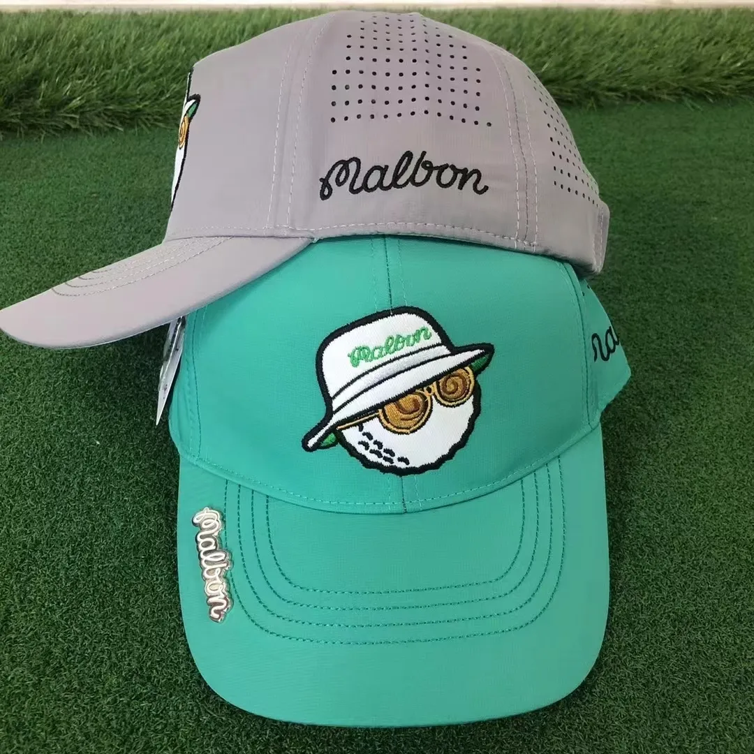 Caps Golf with Clip Ball Mesh Back Adjustable Fit Hat 230512_voghion.com