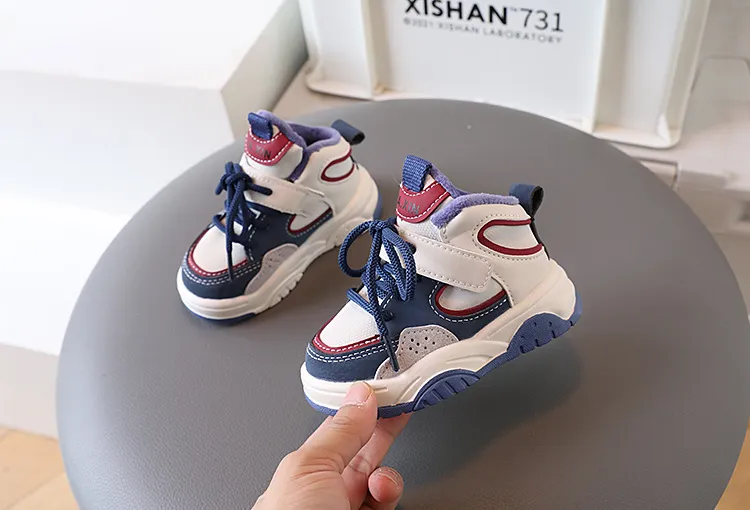 Scarpe da ginnastica firmate per ragazzi, scarpe casual per bambini, moda per ragazze, antiscivolo, calzature sportive Littlesprouts, invernali, calde, nuove, da corsa_voghion.com