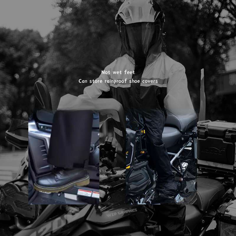 Yağmurluk Aincoat Ain Pantolon Takım Bölünmüş Erkek Tam Vücut Ainstom Poof Motosiklet Rüzgar Geçirmez Su Geçirmez Kemer Ayakkabı_voghion.com
