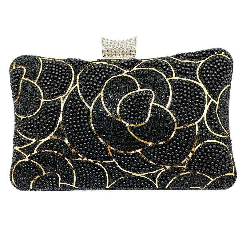 Sac à main de soirée pour femme, pochette de soirée en cristal à la mode et élégante pour mariage_voghion.com