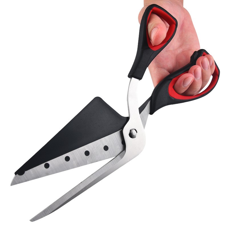 Multifunctional Pizza Scissors Stainless Steel Scissor Cut Pizza Slicer Sharp Detachable Cutting Tools For Restaurant Kitchen_voghion.com