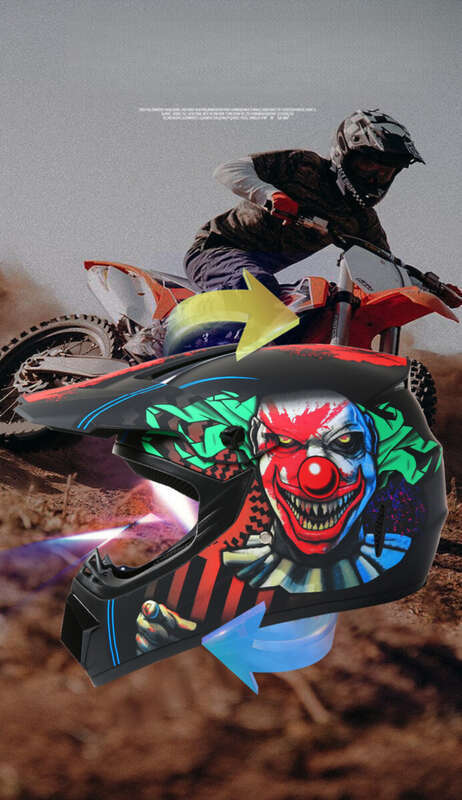 Casco da motocicletta Go Kart per adulti piccolo e leggero in ABS fuoristrada, casco da moto colorato_voghion.com
