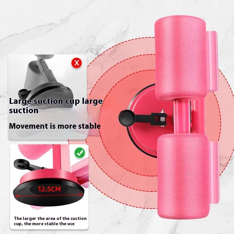 Sit up assist device, fixed suction cup type abdominal roller, waist and abdomen reduction exercise, home fiess_voghion.com