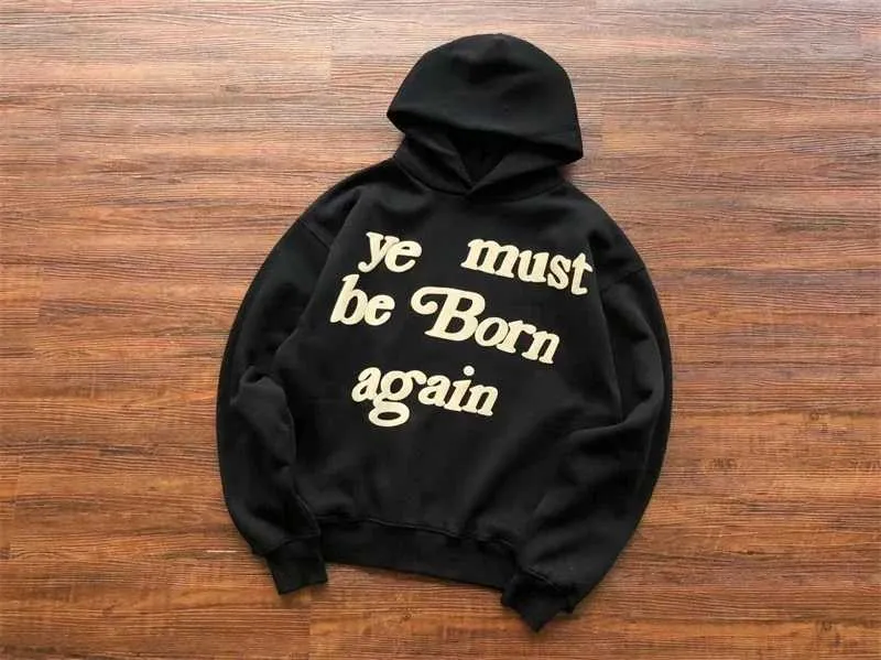 Sweat à capuche style vintage CPFM « Ye Must Be Born Again » pour homme et femme XJ250530_voghion.com