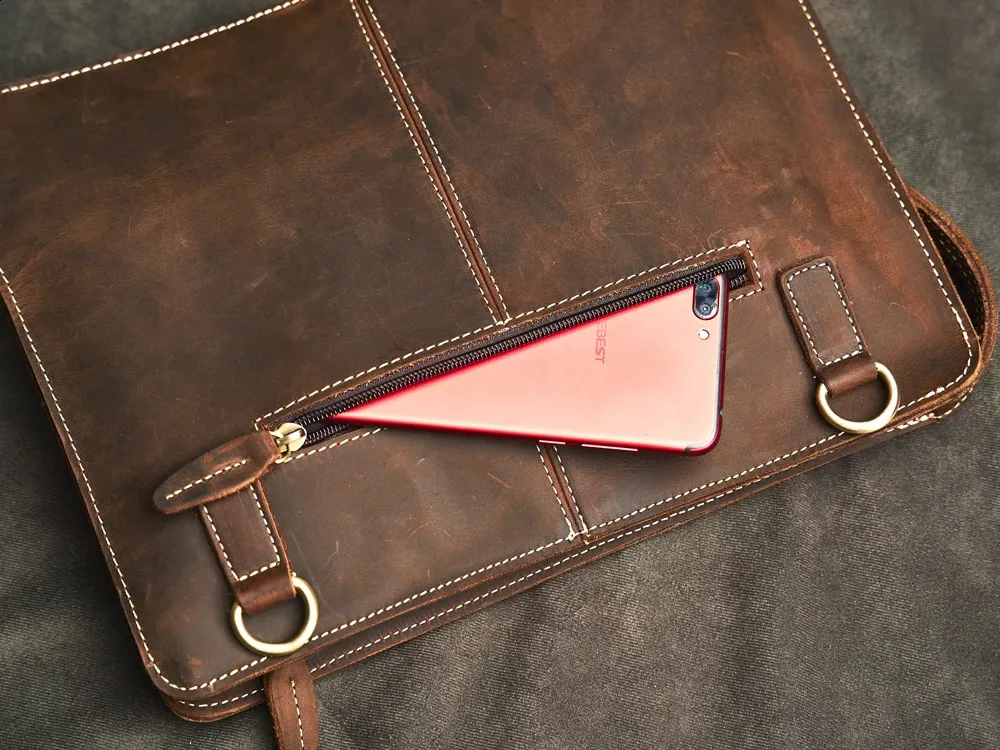 Borsa a mano autentica vintage grande capacità uomo borsa in pelle di vacchetta borsa da viaggio per computer da lavoro 240819_voghion.com