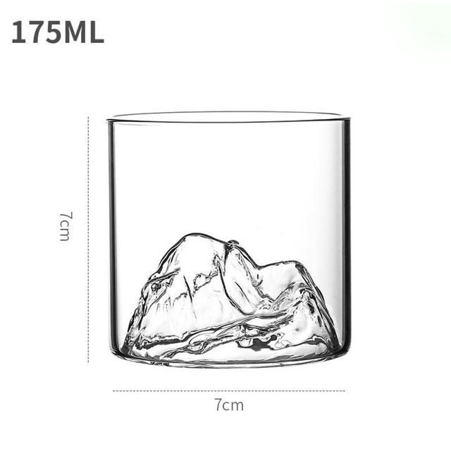 Piccola tazza da caffè in vetro trasparente, bicchiere da montagna, resistente al calore, per tè, bevande, latte, succo, tazze, bicchieri da bere_voghion.com