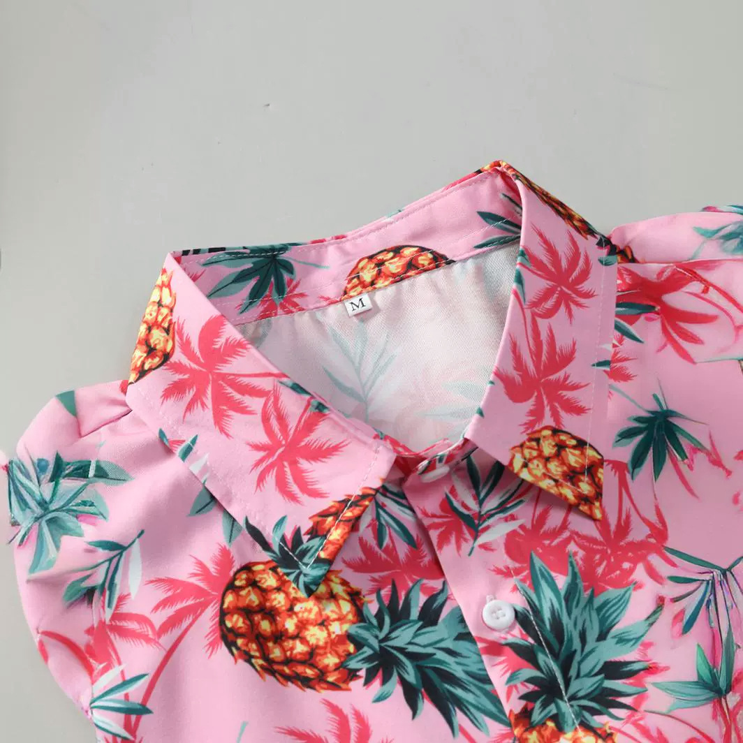 Men's Clothing Beach casual men's wear men's short-sleeved shirt shorts suit men's shirt pants summer 2024 new cross-border_voghion.com