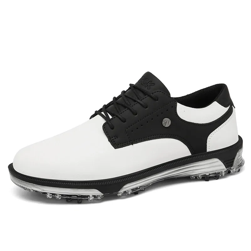 Αδιάβροχα παπούτσια Golfer Sport Man Ankle Golf Sneaker Είδη παπουτσιών γκολφ Παπούτσια γκολφ Αντιολισθητικά άνετα παπούτσια για περπάτημα μαύρο 240_voghion.com