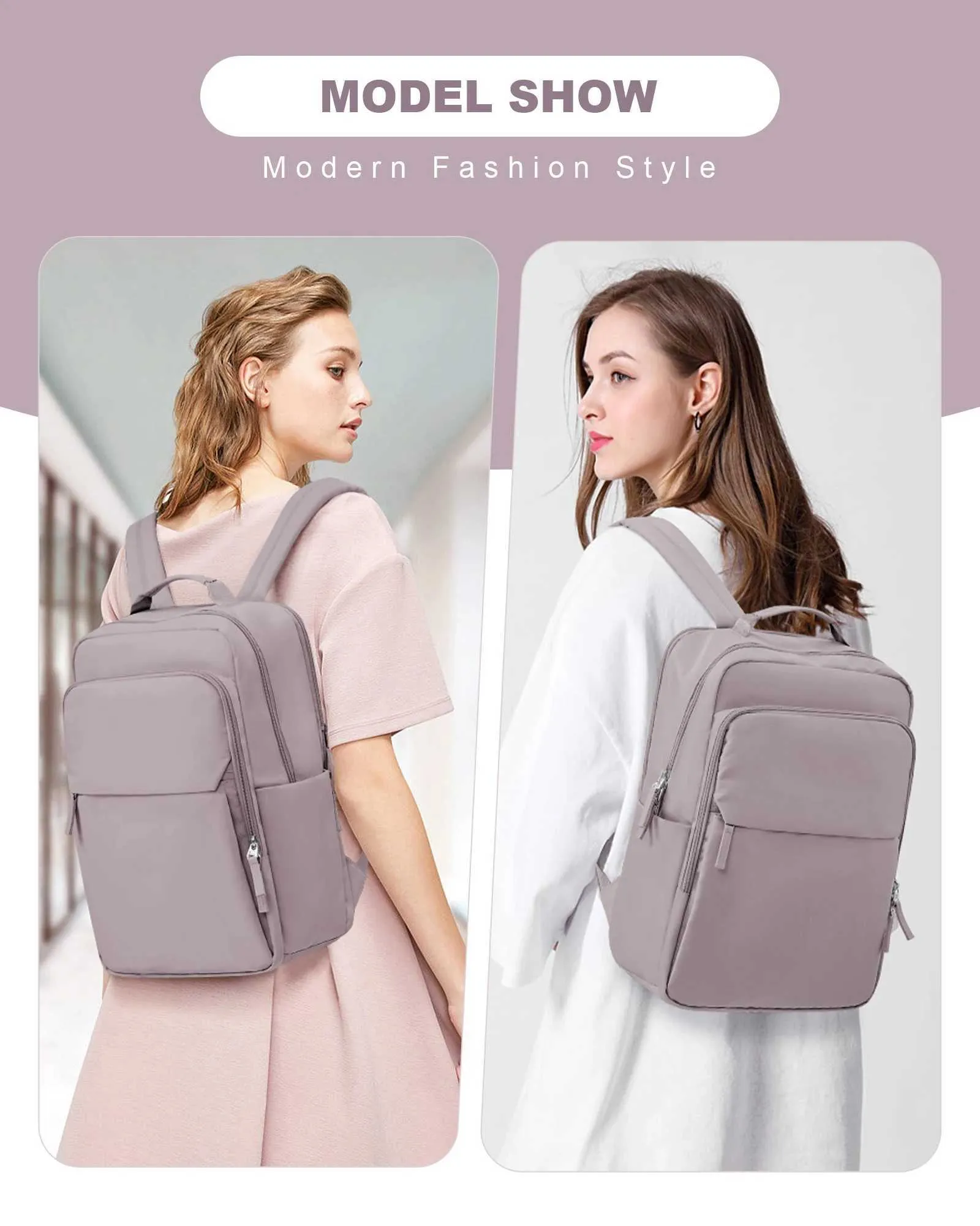 Laptoprucksack Für Damen Wasserabweisender Tagesrucksack Uni_voghion.com