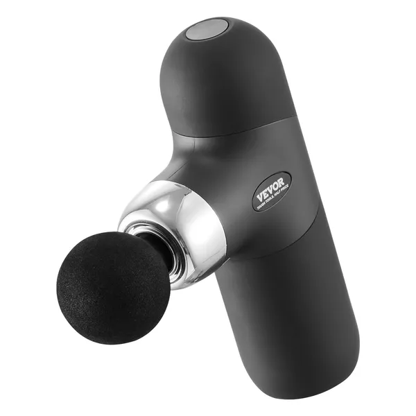 VEVOR Massage Gun Deep Tissue, Percussion Muscle Massager For Athletes - With 4 Speed Levels &amp; 4 Massage Heads, 7.4V 2500mAh Batteries, Handheld_voghion.com
