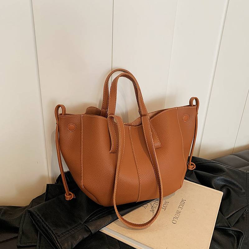 Textured Lychee Pattern Platinum Bag For Women Handbags For Women Large Capacity Shoulder Messenger Bags
