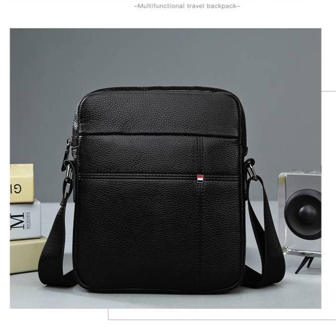 Men's Bags Men's First Layer Cowhide Shoulder Bag Daily Simple Trendy Brand Backpack Lightweight Men's Crossbody Bag Large Capacity Menbag_voghion.com