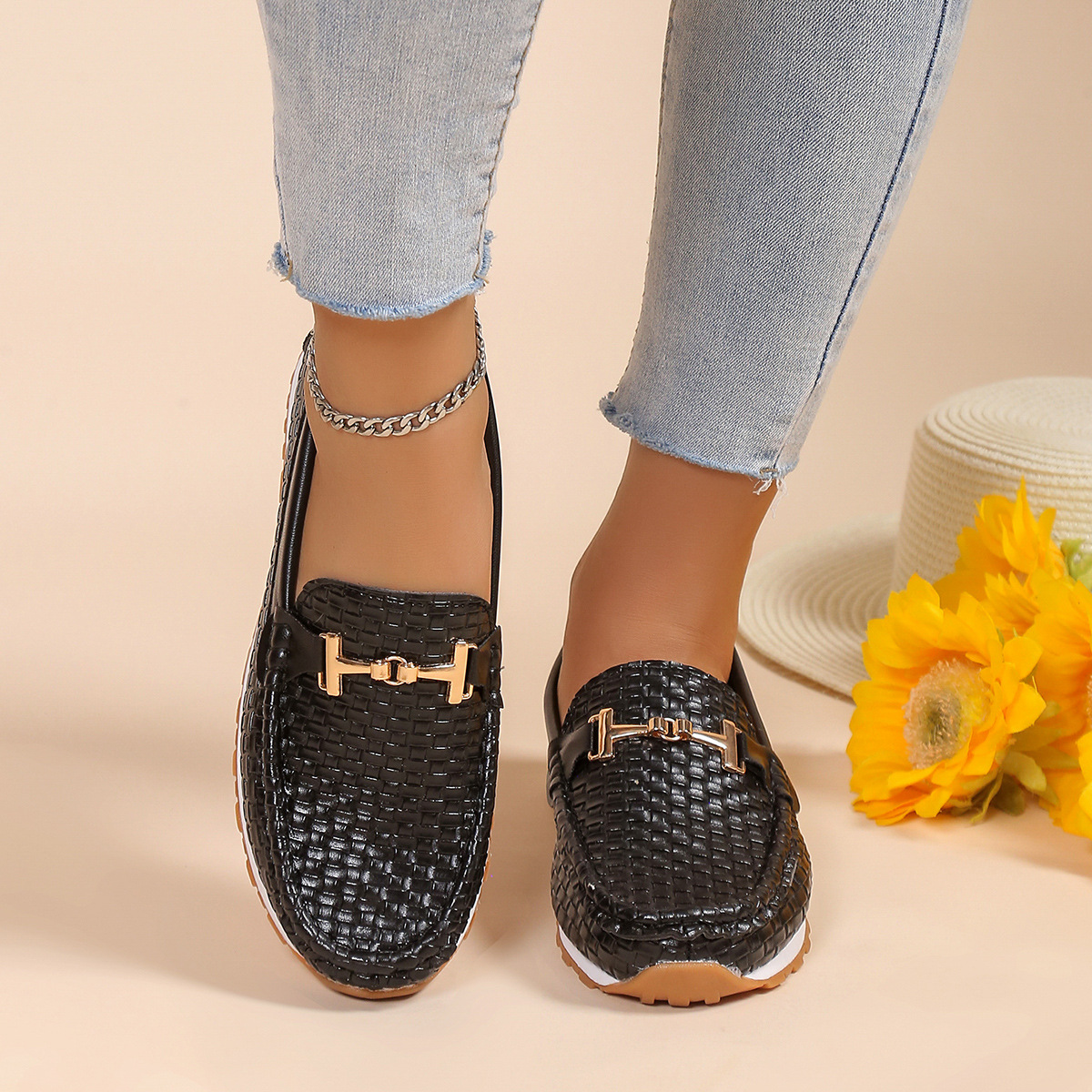 Mocassins décontractés à la mode pour femmes_voghion.com