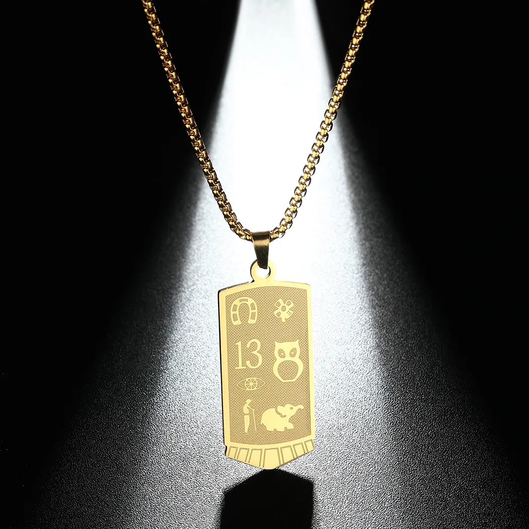 Collana con ciondolo per uomo e donna simbolo geometrico gioielli_voghion.com