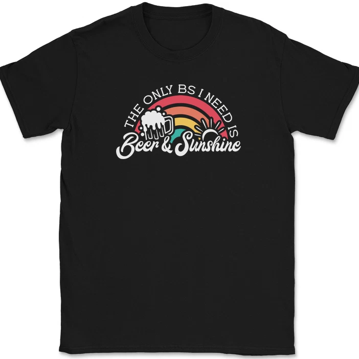 The Only Bs I Need Is Beer And Sunshine T-shirt Funny Drinking Tee_voghion.com