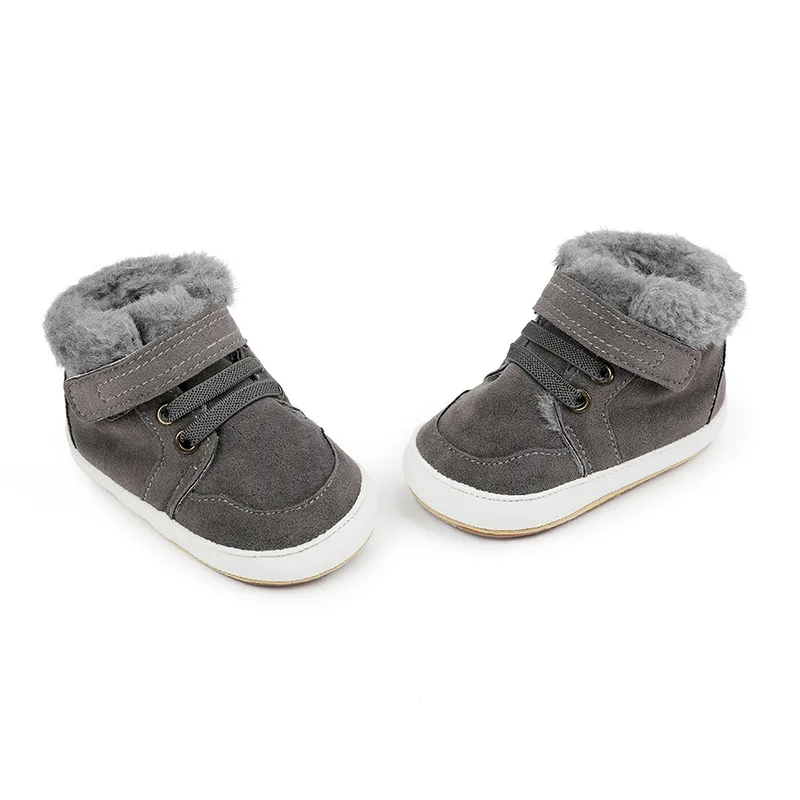 Winter Infant Boots Warm Plush First Walker Shoes For Newborns_voghion.com