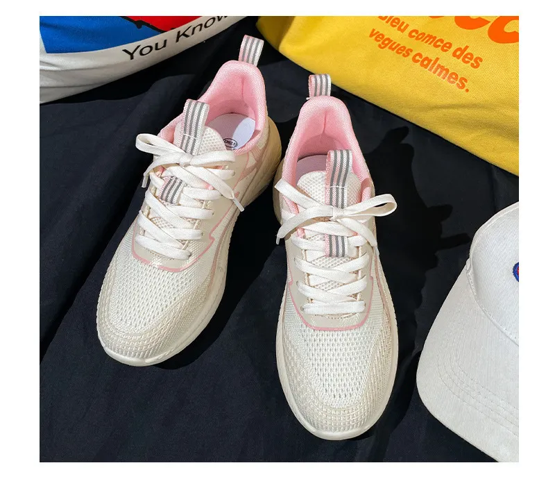 Breathable Women's Running Shoes Soft Soled Lightweight Trainer_voghion.com