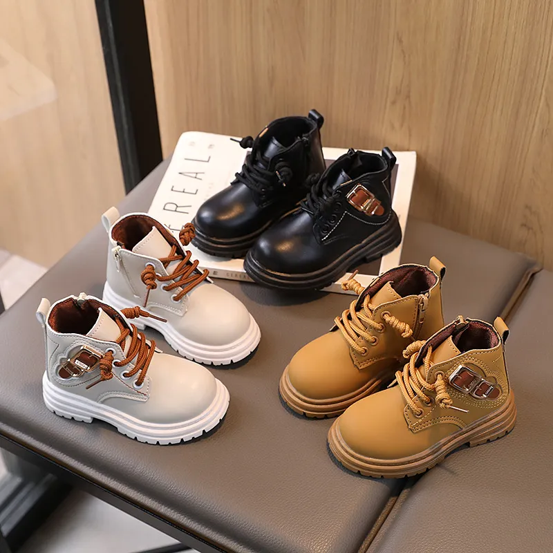 Toddler Kids Autumn Winter New Child Shoes Littlesprouts Girls Baby Brown Boys Casual Soft Soled Short Boots Sizes 21 -_voghion.com