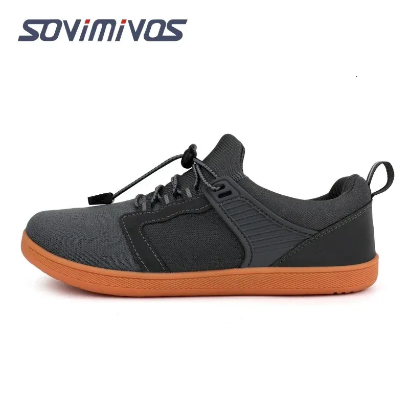 Mens Cross-Trainer Casual Sneakers Barefoot Shoes | Wide Toe Box Womens Minimalist Trail Runner Canvas Loafers 240624_voghion.com