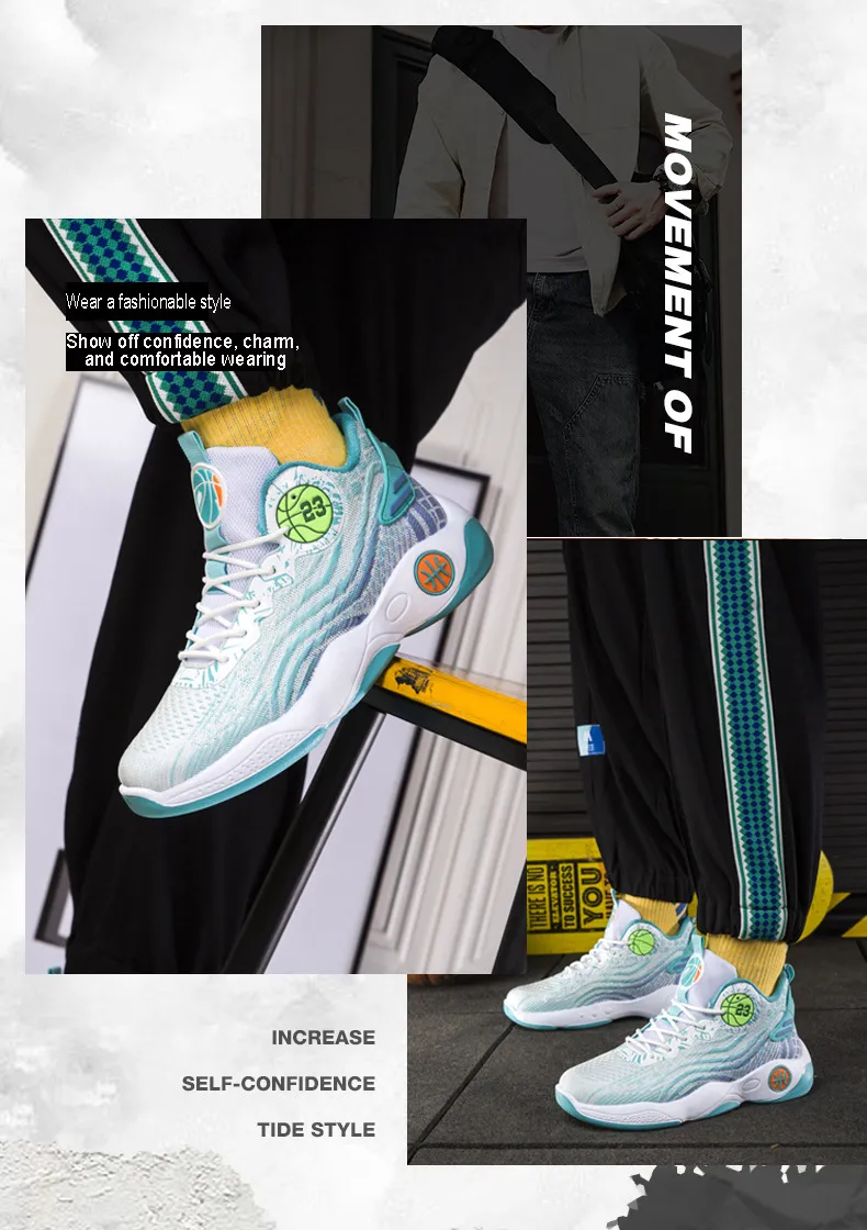 Men Sports Fashion Basketball Summer Anti Slip New Breathable And Durable Versatile Running Shoes Free Shipping Lhshoe_voghion.com