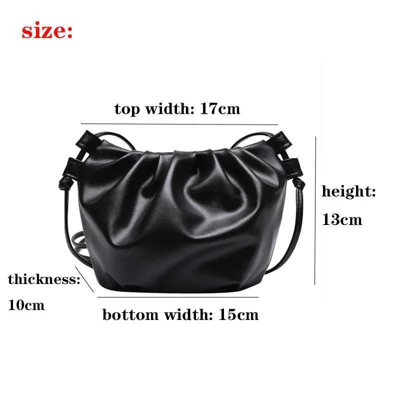 Premium Women's Messenger Crossbody Cloud Bag Niche Style_voghion.com