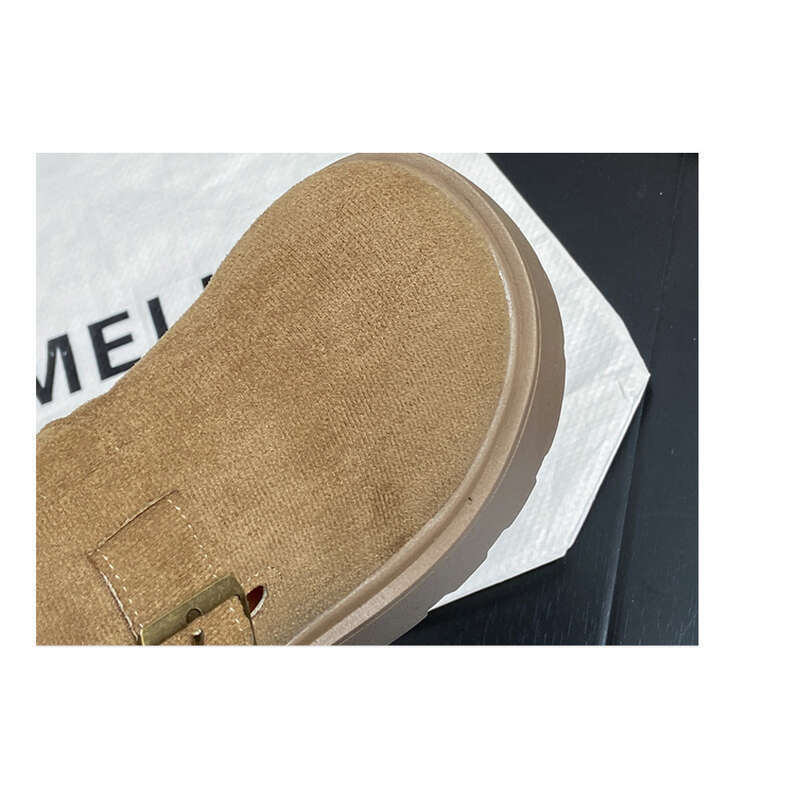 Women's Thick Mary Jane Small Leather Shoes Boken England Shoes_voghion.com