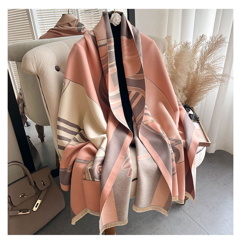 Autunno e inverno nuova coperta in cashmere versione coreana da donna versatile spessa calda sciarpa lunga scialle cavallo_voghion.com