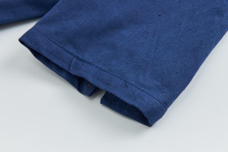 Men's Clothing  shirt solid color men's foreign trade men's summer men's cotton and linen casual shirt half placket stand collar new_voghion.com