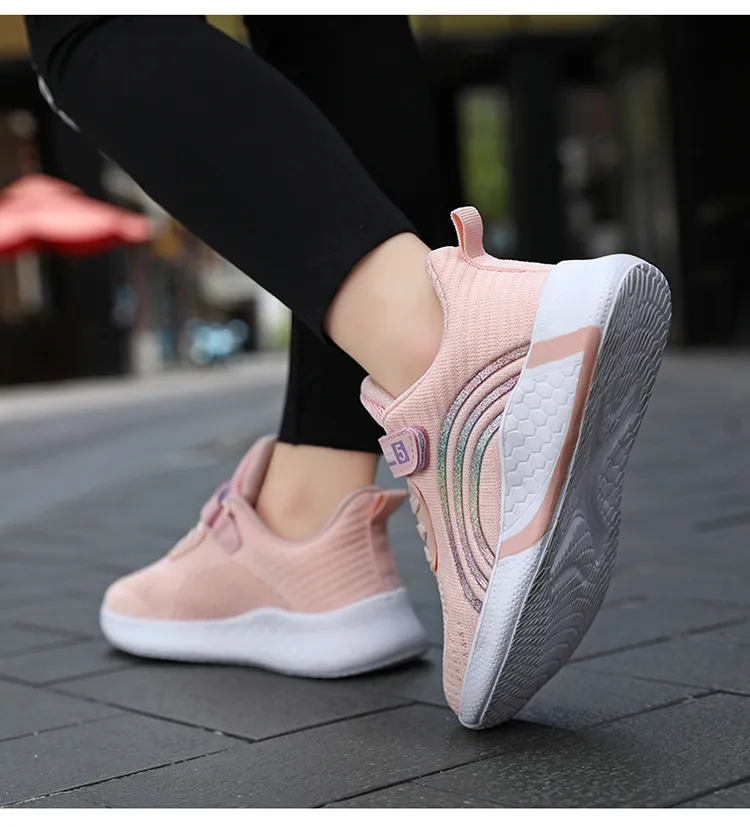 Happysteps Kinder Laufschuhe für Mädchen, Kleinkinder, atmungsaktiv, weich, rutschfest, Sportschuhe für Jugendliche, groß_voghion.com