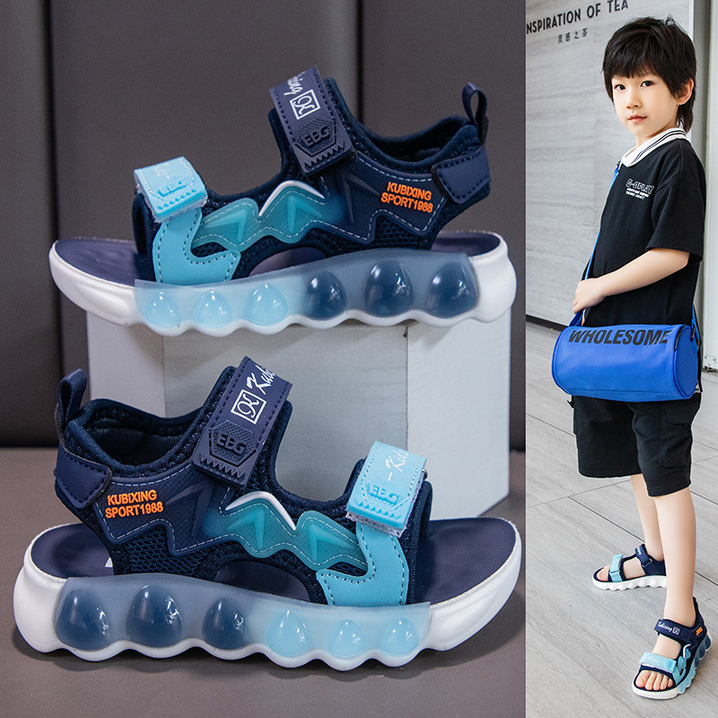 24 Sommer Neue Kindersandalen für Jungen Mädchen Freizeit Strand Sport Weiche Sohle Leichte und Bequeme Schülerschuhe_voghion.com