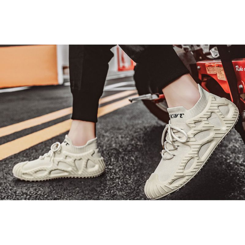 One Step Wandern und Bergsteigen, Full Wear Flyknit Obermaterial, atmungsaktive Sportschuhe_voghion.com