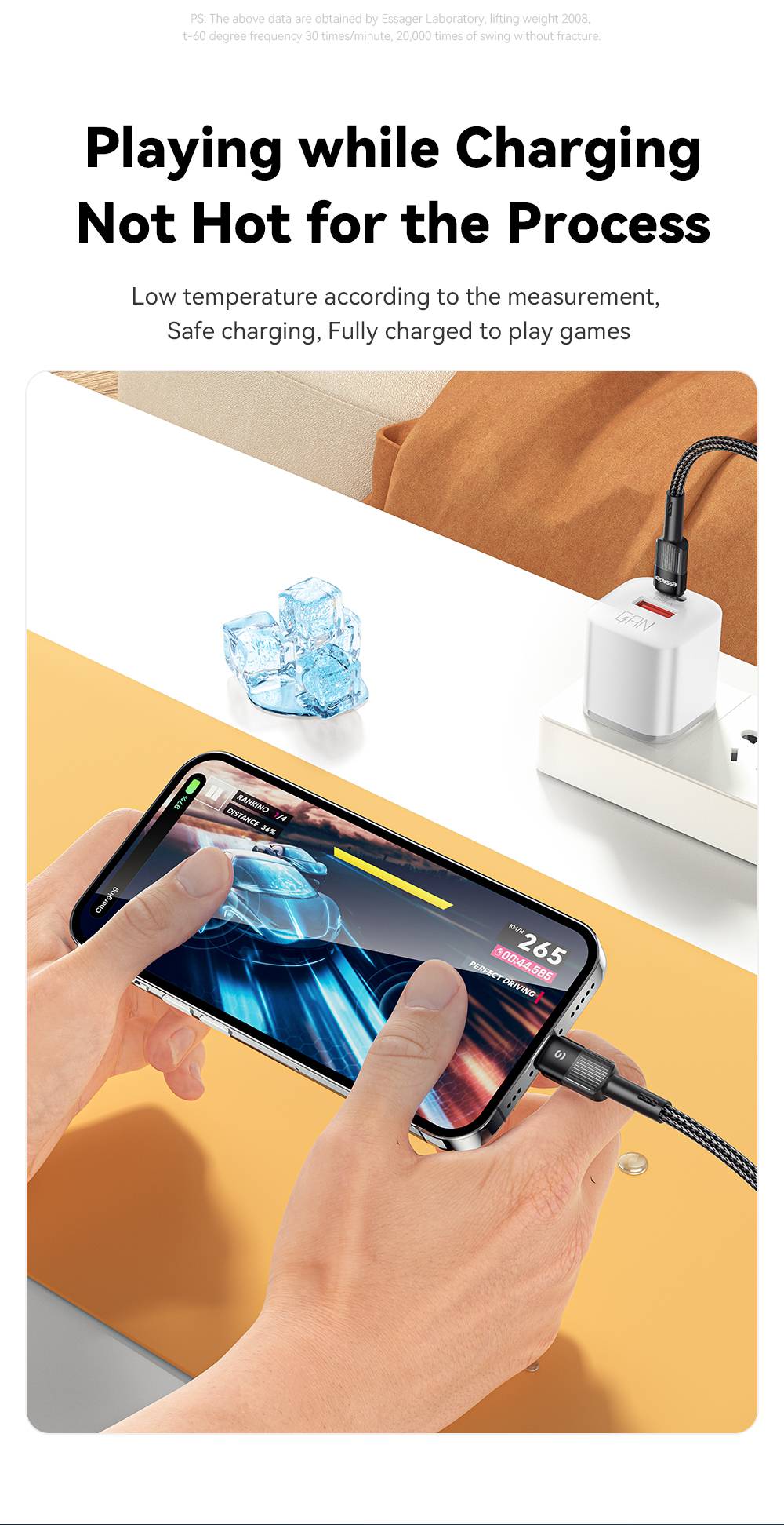 LANSKLBD Essager USB C Cable For IPhone 14 13 12 11 pro Max XS 20W Fast Charging Cable Data Line Charger For iPad Mobile Phone Wire Cord_voghion.com
