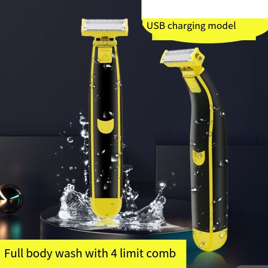 Nouveau Rasoir homme portable lavable rasoir USB rechargeable rasoir jambe aisselles cheveux rasoir électrique