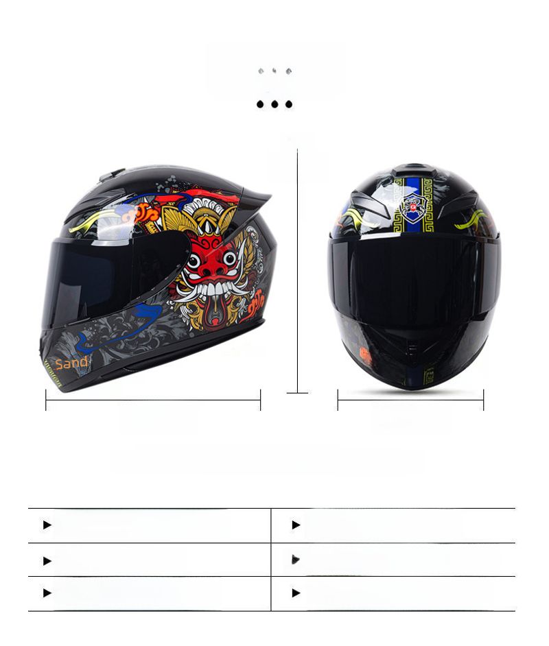 Casco integrale universale per auto elettrica premium transfrontaliera da uomo e da donna, estivo, quattro stagioni_voghion.com