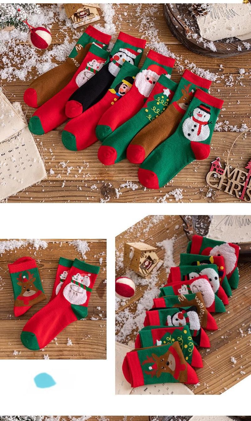 Autumn/Winter Children's Mid Tube Christmas Soft, Comfortable, Breathable, Warm Available in 8 Colors Cartoon Full_voghion.com