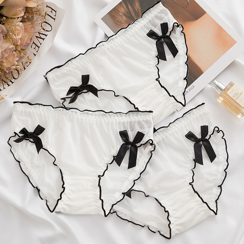 Mutandine intimo Mutandine a vita media traspiranti e confortevoli per slip da donna in pizzo_voghion.com