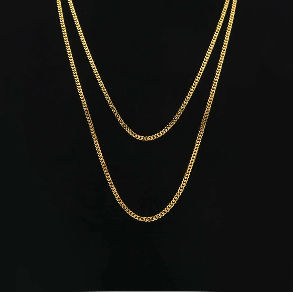 Collana Hip Hop cubana placcata Miami da uomo con ciondolo a catena in oro sterling, maglia cubana in argento_voghion.com