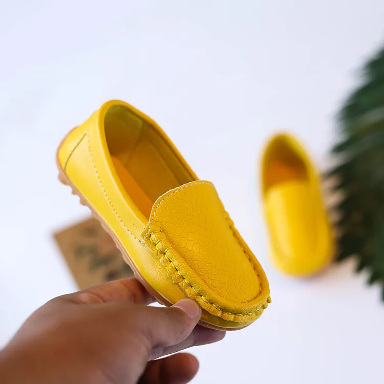 Mocasini sport casual pentru copii, culori bomboane, unisex, băieți și fete, mocasini moi, alunecă-on din piele PU, pentru copii mici, Happysteps, pantofi pentru tineri_voghion.com