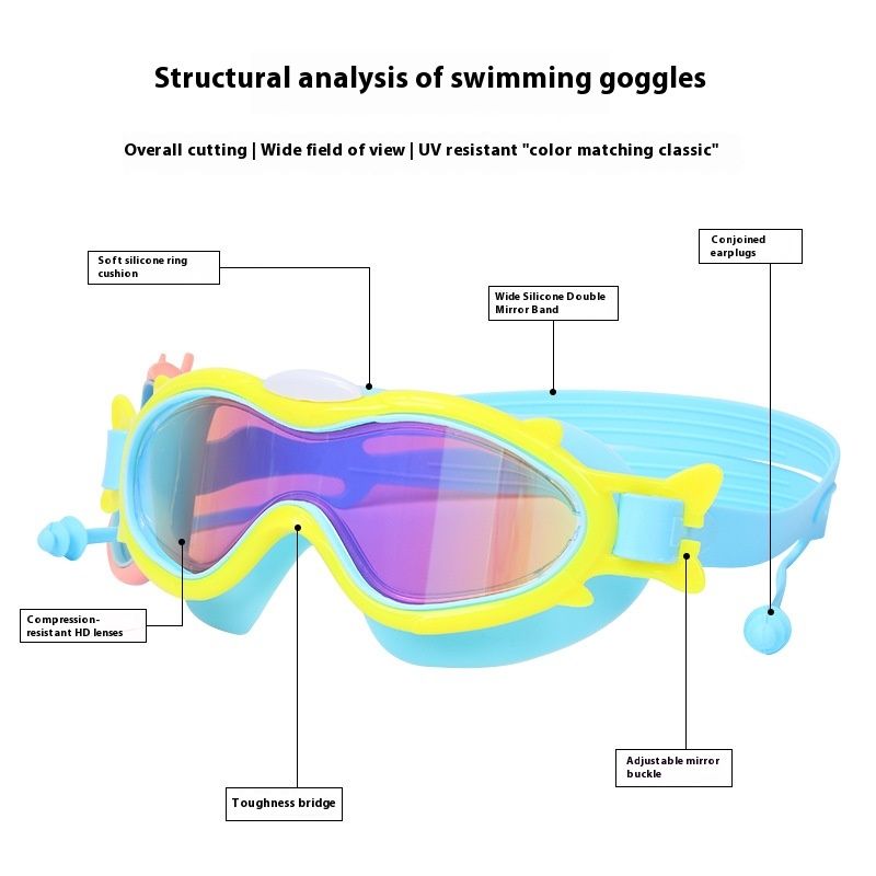 Hot selg new children's aron PC anti fog swimming waterproof goggles_voghion.com
