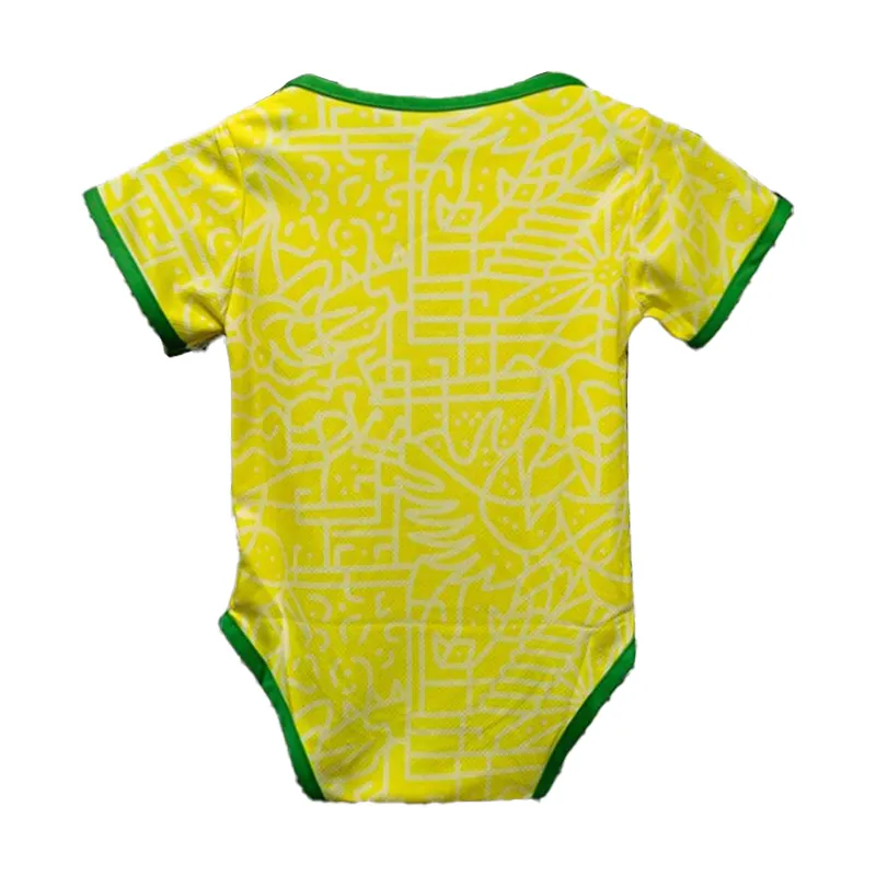 2024 BrAZiL Baby Clothes Soccer Jerseys National Team VINI JR RICHARLISON DANILO BREMER L.PAQUETA Home Away Football_voghion.com