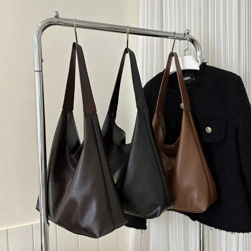 Borsa a tracolla versatile, spaziosa, da ascella, da donna, solida, carina, con pochette, portafoglio Y241121_voghion.com