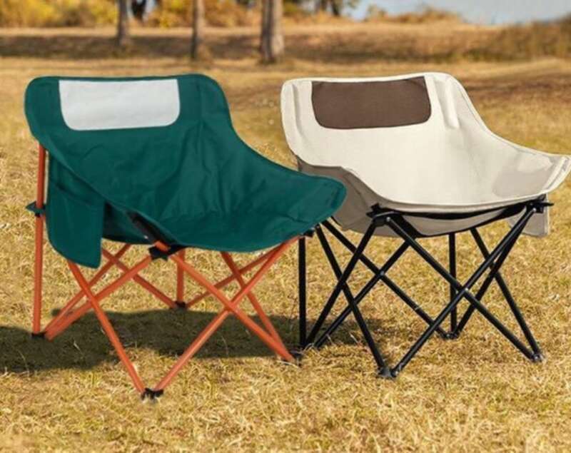 Outdoor Experts Are Crazily Competing! High End Craft Folding Moon Bench, Super Comfortable For Camping And Fishing_voghion.com