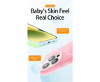 Custodia in microfibra opaca in silicone liquido per iPhone 16 Pro Max - Pietra_voghion.com