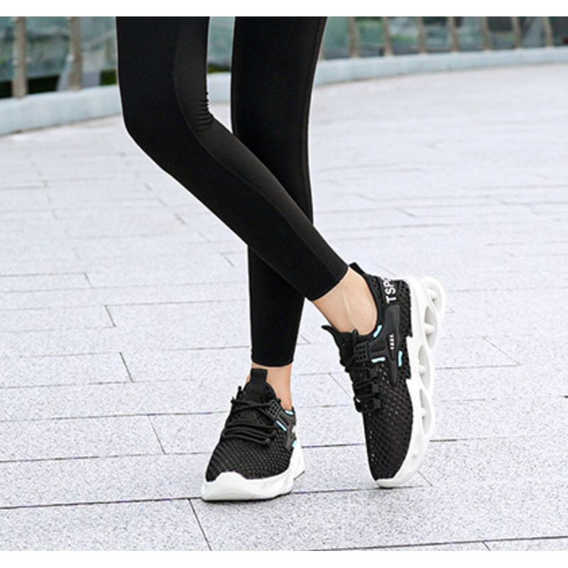 Sports Summer New Thick Soles Comfortable Mesh Breathable Men's And Women's Low Top Thin Running Shoes_desvips.com