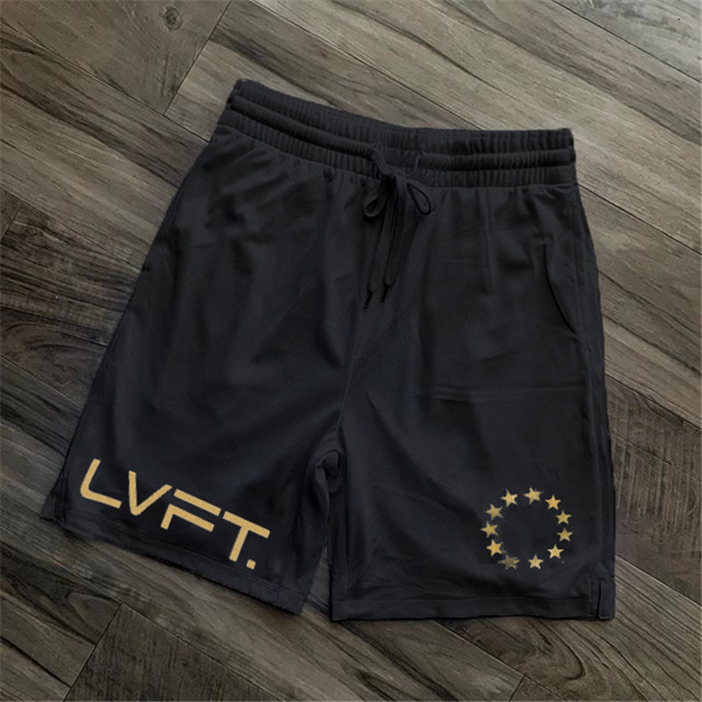 Muscle Fitness Shorts, Men's Mesh Quick Drying Quarter Pants, Summer Running Training Breathable Pants_voghion.com