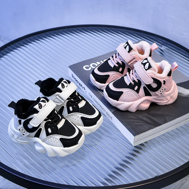 Toddler Running Sport Children Boy Kid Winter Plus Warm Sneakers Girl Casual Shoes Trainers sizes 21 - 30_voghion.com